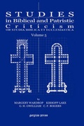 Cover: Studies in Biblical and Patristic Criticism (Vol 5) - Gorgias Press