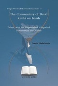 Cover: The Commentary of David Kimhi on Isaiah - Gorgias Press