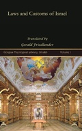 Cover: Laws and Customs of Israel (vol 1) - Gorgias Press