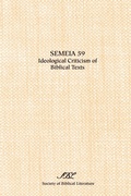 Cover: Semeia 59 - Society of Biblical Literature