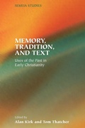 Cover: Memory, Tradition, and Text - Society of Biblical Literature