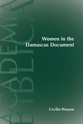 Cover: Women in the Damascus Document - Society of Biblical Literature