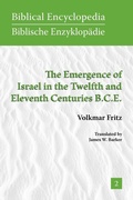 Cover: The Emergence of Israel in the Twelfth and Eleventh Centuries B.C.E. - Society of Biblical Literature