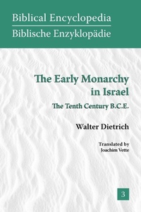 Enlarge image Cover: The Early Monarchy in Israel - Society of Biblical Literature