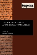 Cover: The Social Sciences and Biblical Translation - Society of Biblical Literature
