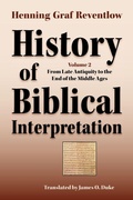 Cover: History of Biblical Interpretation, Vol. 2 - Society of Biblical Literature