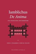 Cover: Iamblichus De Anima - Society of Biblical Literature
