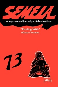 Enlarge image Cover: Semeia 73 - Society of Biblical Literature