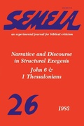 Abbildung von: Semeia 26 - Society of Biblical Literature