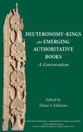 Cover: Deuteronomy-Kings as Emerging Authoritative Books - Society of Biblical Literature