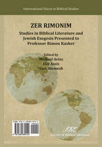 Enlarge image Cover: Zer Rimonim - Society of Biblical Literature