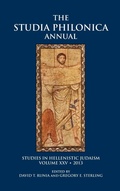 Cover: Studia Philonica Annual XXV, 2013 - Society of Biblical Literature