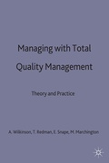 Cover: Managing with Total Quality Management - Red Globe Press