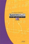 Cover: Saxon Math Homeschool 8/7 Solutions Manual - Saxon Publishers