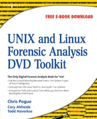 Enlarge image Cover: UNIX and Linux Forensic Analysis DVD Toolkit - Syngress