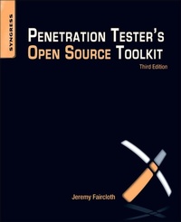 Enlarge image Cover: Penetration Tester's Open Source Toolkit - Syngress