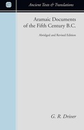 Cover: Aramaic Documents of the Fifth Century B.C. - Wipf & Stock Publishers