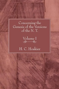 Abbildung von: Concerning the Genesis of the Versions of the N.T., 2 Volumes - Wipf & Stock Publishers