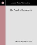 Cover: The Annals of Sennacherib - Wipf & Stock Publishers
