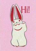 Cover: Pink Bunny Birthday Card - Laughing Elephant