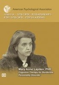 Cover: Cognitive Therapy for Borderline Personality Disorder - American Psychological Association