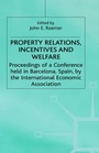 Cover: Property Relations, Incentives and Welfare - Palgrave Macmillan