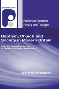 Cover: Baptism, Church and Society in Modern Britain - Wipf & Stock Publishers