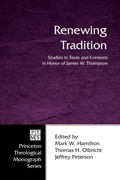 Cover: Renewing Tradition - Wipf & Stock Publishers