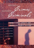 Cover: Different Crimes, Different Criminals - Anderson Publishing