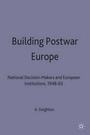 Cover: Building Postwar Europe - Palgrave Macmillan