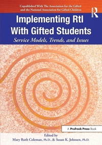 Enlarge image Cover: Implementing RtI With Gifted Students - Prufrock Press
