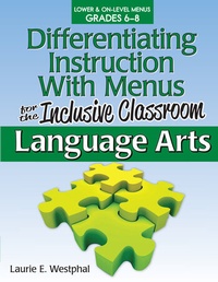 Enlarge image Cover: Differentiating Instruction With Menus for the Inclusive Classroom - Prufrock Press