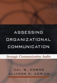 Enlarge image Cover: Assessing Organizational Communication - Guilford Publications