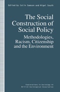 Cover: The Social Construction of Social Policy - Palgrave Macmillan