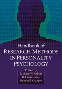 Enlarge image Cover: Handbook of Research Methods in Personality Psychology - Guilford Publications
