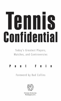 Abbildung von: Tennis Confidential - Potomac Books Inc