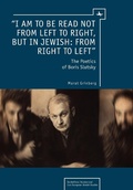 Cover: "I am to be read not from left to right, but in Jewish: from right to left" - Academic Studies Press