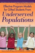 Cover: Effective Program Models for Gifted Students from Underserved Populations - Prufrock Press