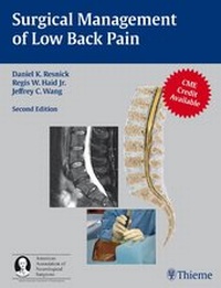 Abbildung von: Surgical Management of Low Back Pain - Thieme Publishers