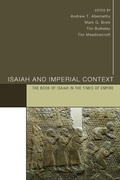 Cover: Isaiah and Imperial Context - Wipf & Stock Publishers