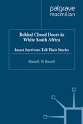 Cover: Behind Closed Doors in White South Africa - Palgrave Macmillan
