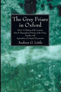 Cover: The Grey Friars in Oxford - Wipf & Stock Publishers