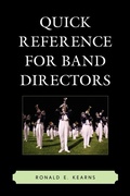 Cover: Quick Reference for Band Directors - Rowman & Littlefield Education