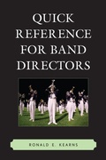 Cover: Quick Reference for Band Directors - Rowman & Littlefield Education