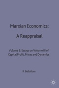 Cover: Marxian Economics: A Reappraisal - Palgrave Macmillan