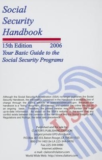 Enlarge image Cover: Social Security Handbook - Claitor's Pub Division