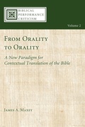 Cover: From Orality to Orality - Wipf & Stock Publishers