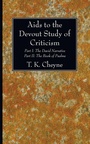 Cover: Aids to the Devout Study of Criticism - Wipf & Stock Publishers
