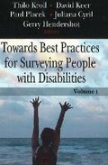 Cover: Towards Best Practices for Surveying People with Disabilities, Volume 1 - Nova Science Publishers Inc