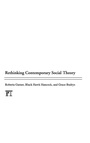 Cover: Rethinking Contemporary Social Theory - Routledge